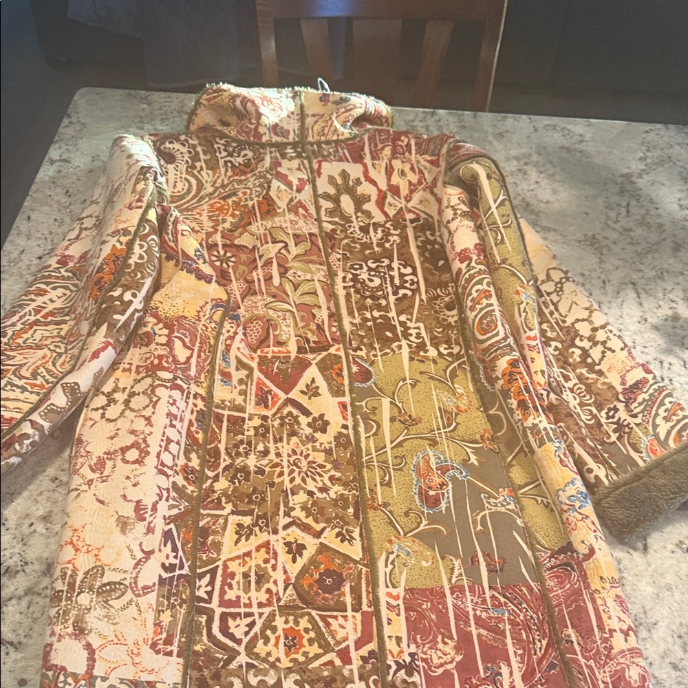 Chico's Multicolor Patterned Pea Coat - image 6